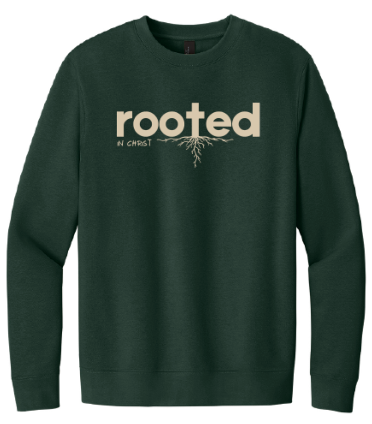 SALE Forest Green "Rooted" Crewneck