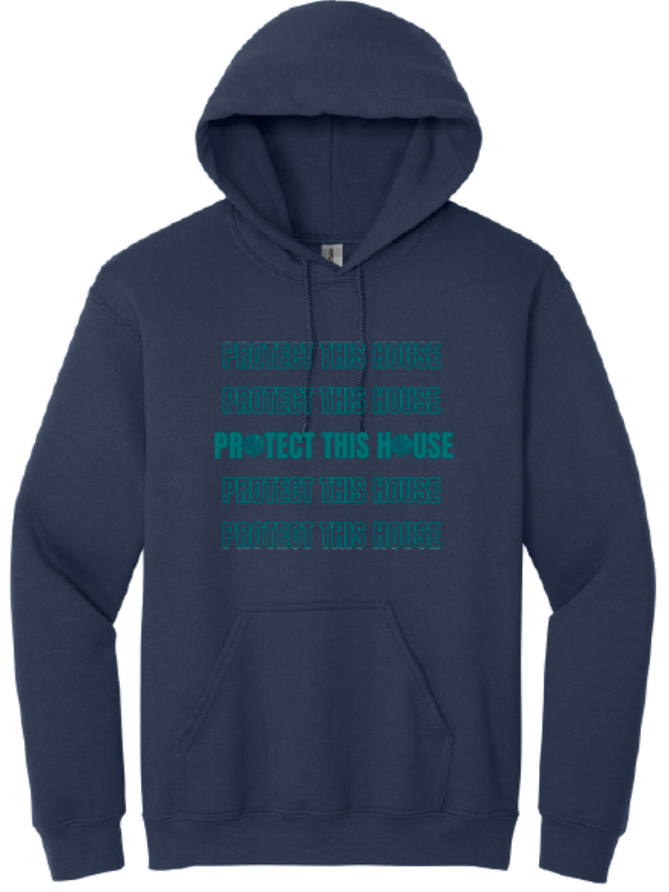 Navy Protect This House Hoodie