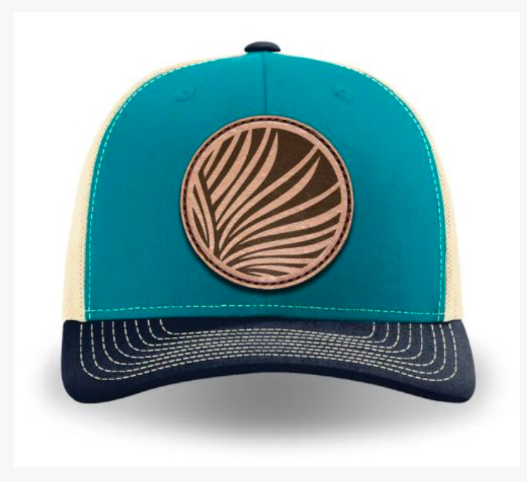 Blue Teal/ Birch/Navy PPC Logo Hat