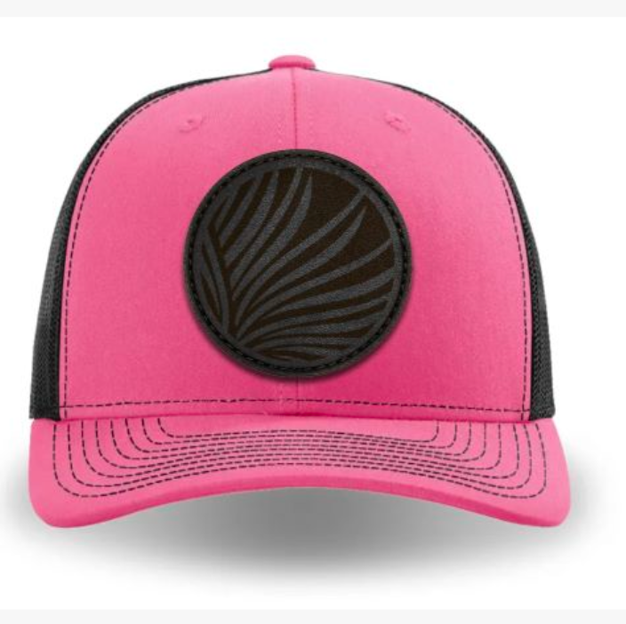 Hot Pink/Black Logo PPC Hat