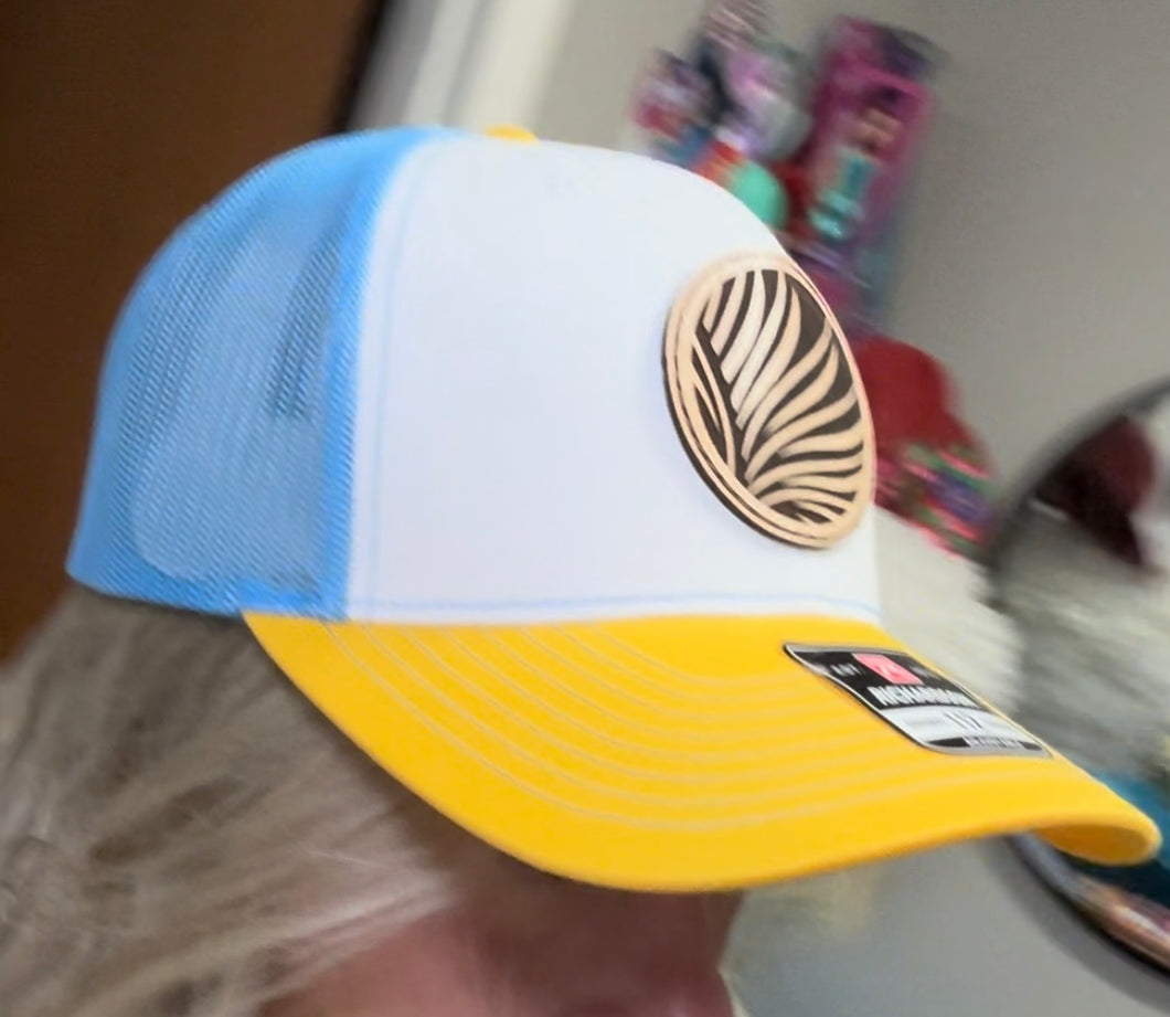 Color block logo hat